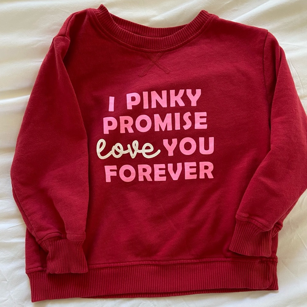 Elisabeth + Faith toddler Valentine's sweatshirt